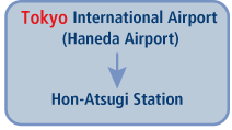 Tokyo International Airport(Haneda Airport) to Hon-Atsugi Station