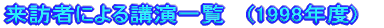 K҂ɂuꗗ@          (1998Nx)