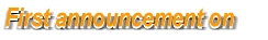 First announcement on